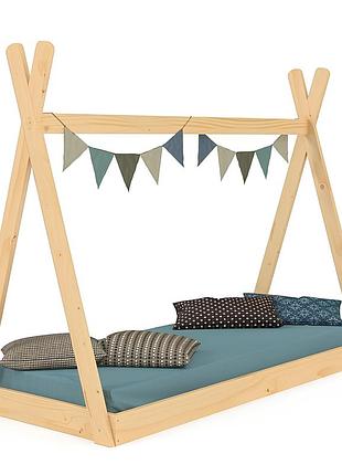 Детская кровать-домик вигвам 80x160 см деревянная sportbaby