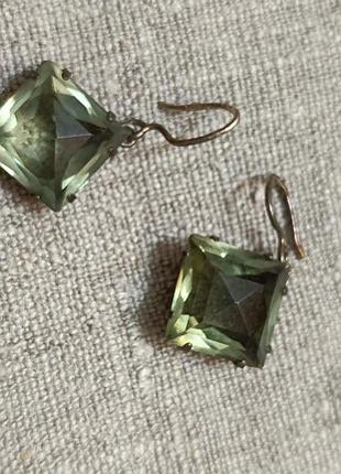 Серьги. серебро срср, 875 проба. 2