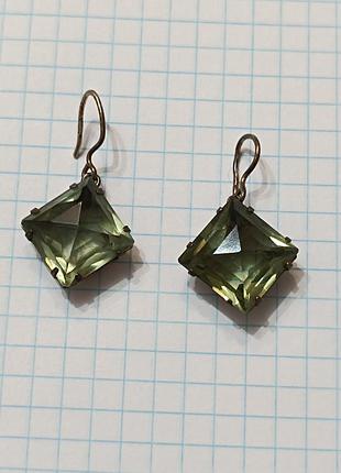Серьги. серебро срср, 875 проба. 7