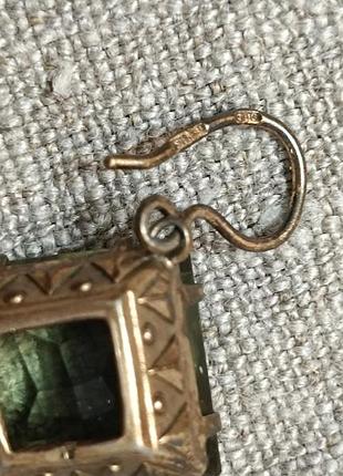 Серьги. серебро срср, 875 проба. 6