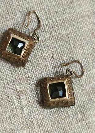 Серьги. серебро срср, 875 проба. 3