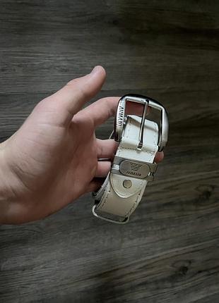 Ремінь чоловічий emporio armani білий