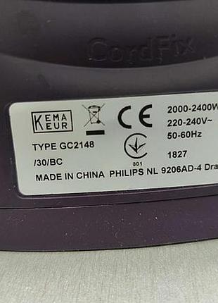 Утюг б/у philips gc2148/30 easyspeed plus 9