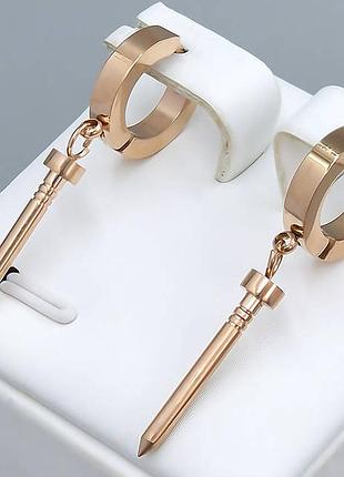 Сережки cartier