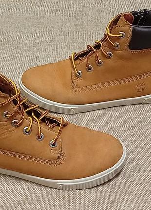 Замшеві черевики хайтопи timberland 34 22см