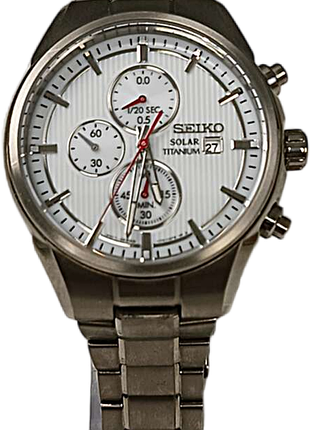 Наручные часы б/у seiko solar titanium chronograph v176-0af0