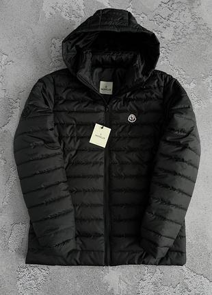 Куртка чоловіча moncler демісезонна чорна