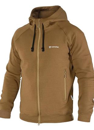 Спортивна кофта fitpro zip койот (9609), 3xl