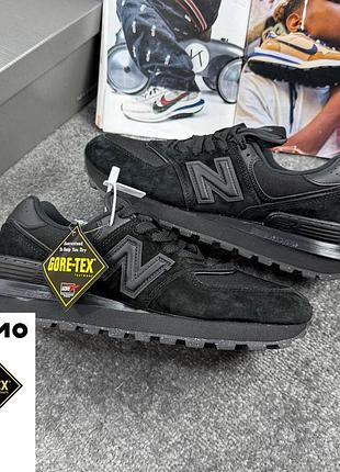 👟 кросівки   new balance 574 gore-tex black termo      / наложка bs👟