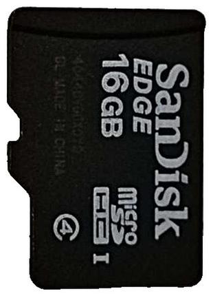 Карта флеш пам'яті б/у sandisk edge 16 gb microsd