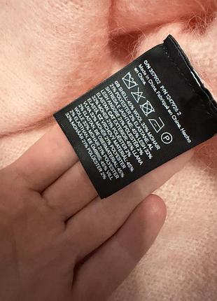 Джемпер персиковий h&m premium wool/mohair 7