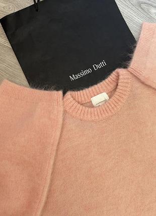 Джемпер персиковий h&m premium wool/mohair 4