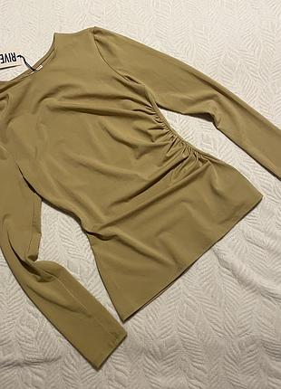 River island лонгслів оливковий 2