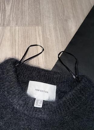 Джемпер графіт  h&m premium wool/mohair 5