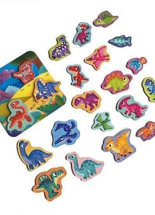 Набор магнитов с доской "dinosaurs"