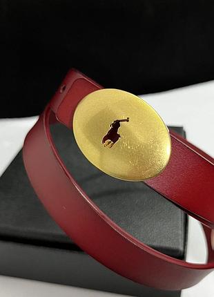 Кожаный ремень ralph lauren / polo ralph lauren