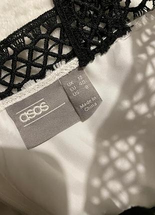 Сукня asos біла із мереживом 4