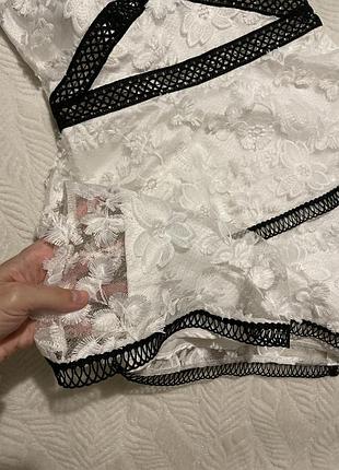 Сукня asos біла із мереживом 2