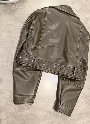 Куртка косуха zara з витертим ефектом 5