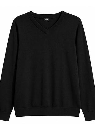Джемпер тонкої в'язки для чоловіка h&m 0515238-002 m чорний
