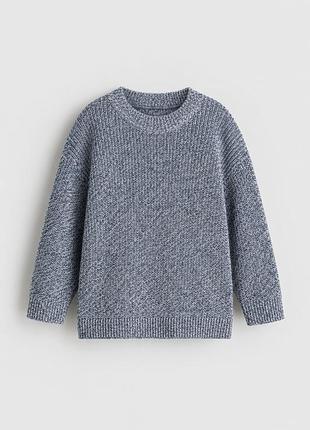 Джемпер с шерстью для мужчины h&m loose fit 0396387-4 xxl серый