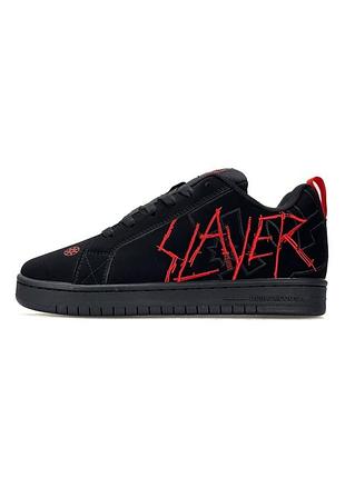 Кросівки dc x slayer court graffik black red