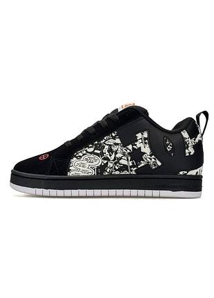 Кросівки dc x marvel deadpool court graffik black white