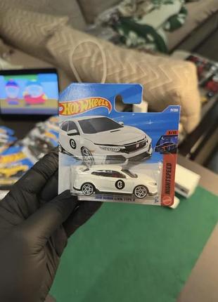 Колекційна машинка hot wheels 2018 honda civic type r