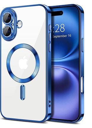 Чохол fiji chrome для apple iphone 17 з magsafe та захистом камер blue