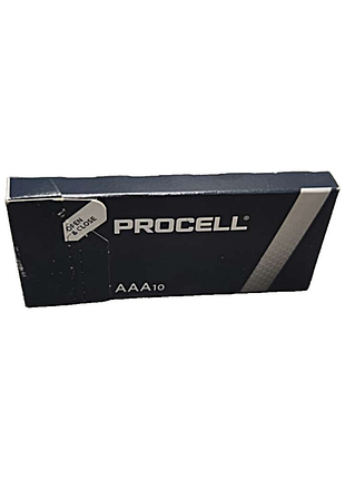 Б/у duracell procell aaa (lr03) box 10 шт 1.5в