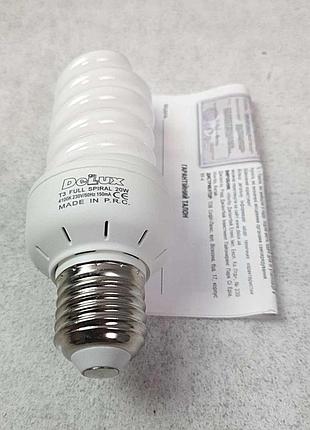 Б/у delux 20w t3 full spiral e27 4100k 3