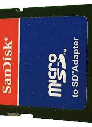 Карта флеш пам'яті б/у microsd-sd adapter