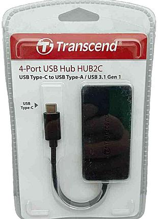 Б/у transcend 4-port usb 3.1 type-c black (ts-hub2c)