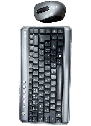 Комплект клавиатура с мышью б/у a4tech 7300n silver-black usb