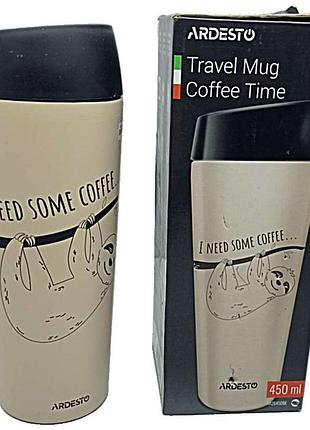 Термос термокружка б/у ardesto coffee time cat 450 мл