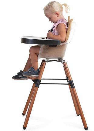 Стул для кормления childhome evolu 2 с бампером - nut/frosted (chevochfr) 4