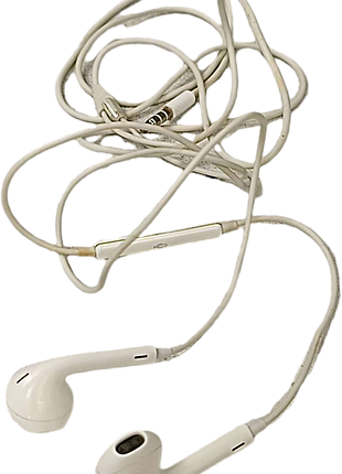 Наушники bluetooth-гарнитура б/у apple earpods (3.5 мм)