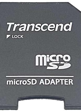 Карта флэш памяти б/у transcend microsd adapter