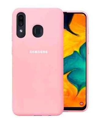 Чехол для мобильного телефона original silicon case samsung a205 (a20) pink