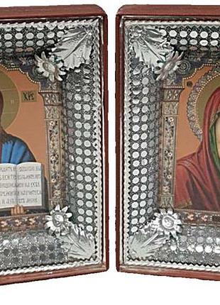 Икона б/у иконы венчальная пара (2 иконы)