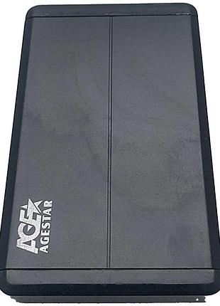 Внешний жесткий диск hdd ssd б/у age agestar для hdd/sdd 2.5" sata usb 3.0 + hdd hitachi hts545025b9a300