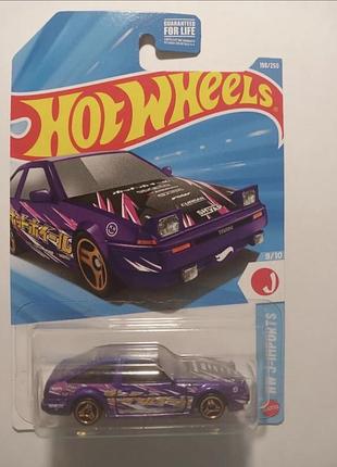 Колекційна машинка hot wheels toyota trueno long card фіолетова 198/250