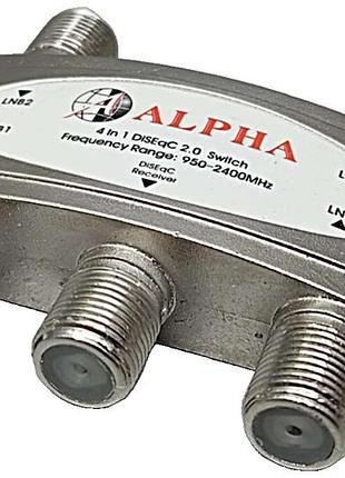Супутникове телебачення тв-ресивер dvb-t2 б/у alpha diseqc 4/1