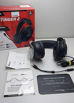 Компьютерная гарнитура наушники б/у hyperx cloud stinger 2 wired black (519t1aa) 3