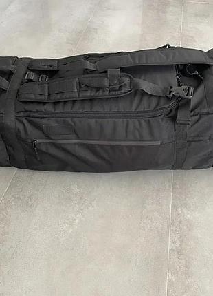 Тактический баул- рюкзак для военных 140л cordura 1000d черный