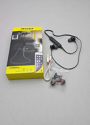 Наушники bluetooth-гарнитура stereo bluetooth headset awei a980 sport black 3