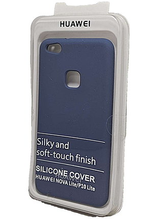Чохол для мобільного телефона original soft case huawei p10 lite dark blue (20)