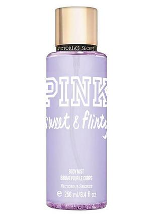 Парфюмированный спрей для тела victorias secret pink sweet & flirty 250 мл