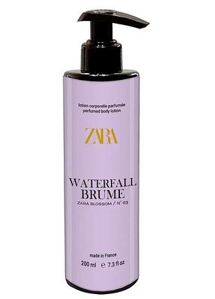 Парфумований лосьйон для тіла zara no03 waterfall brume brand collection 200 мл