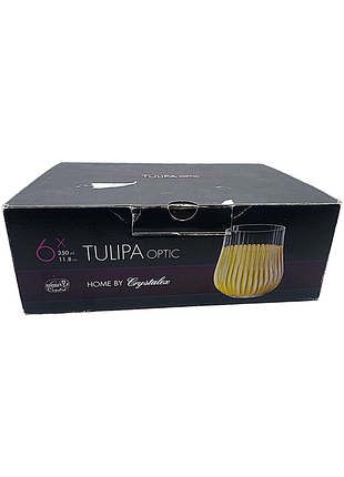 Келих склянка б/у bohemia crystal tulipa optic 25300/36 350